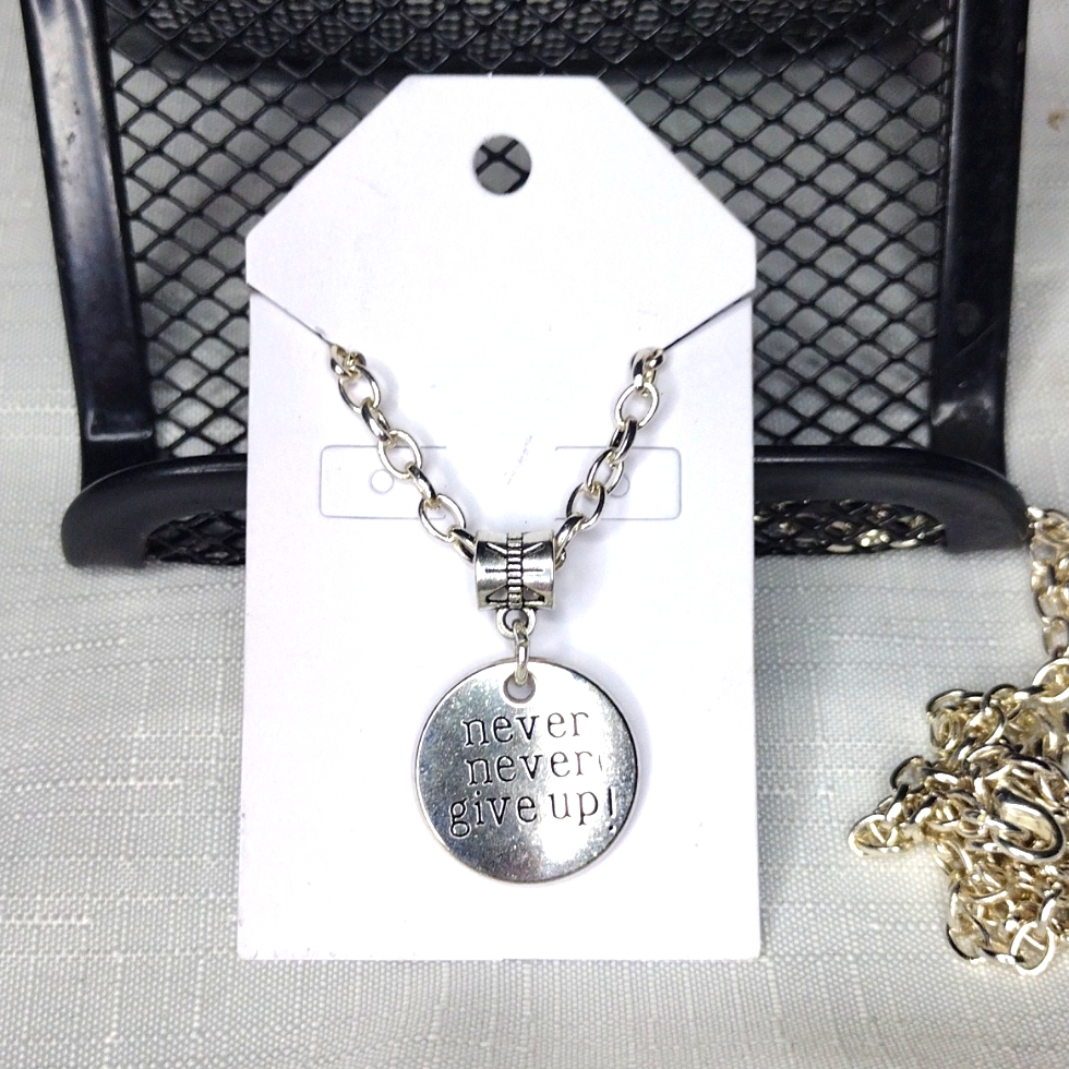 Motivational Message Necklace 12$